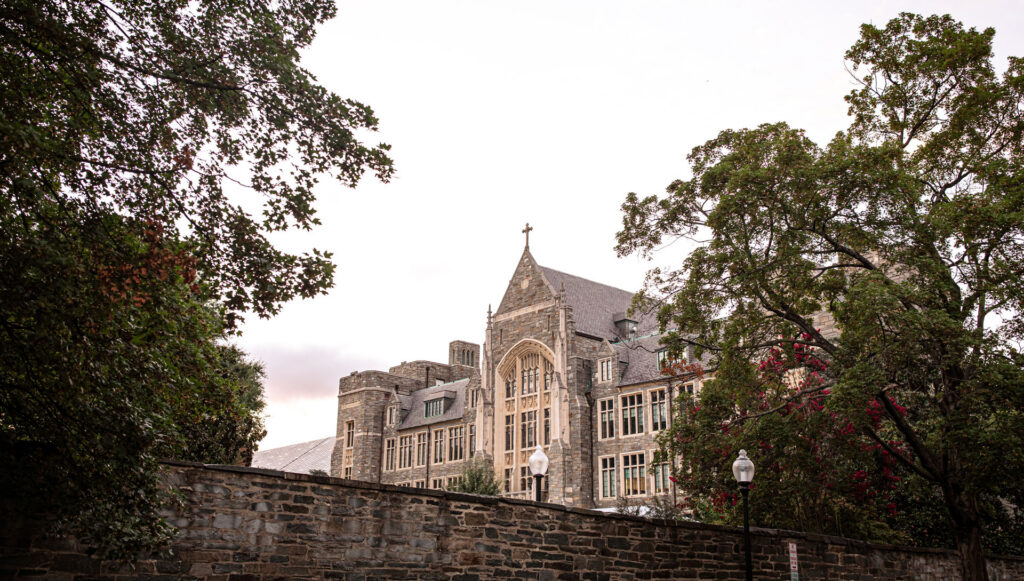 Georgetown University campus representing the 2026 SAT and ACT admissions policy change